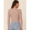 Seta T Women's Casual Long Sleeve Stripe Knitted Fashion Butterfly Sweater Cardigan - 4 of 4