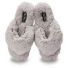 Memoi Women's Fuzzy Plush Thong Slippers - 2 of 3