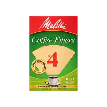 Melitta Natural Brown #4 Coffee Filter 100ct