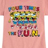 Girls' - SpongeBob SquarePants - Four Times The Fun Fitted Short Sleeve Graphic T-Shirt - 2 of 4