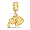 Black Bow Jewelry 14k Yellow Gold Plated Sterling Silver Colorado Buffalos NCAA Bead Charm - 2 of 4