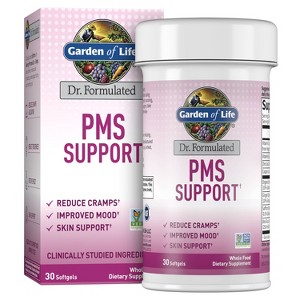 Garden of Life Dr. Formulated Women's Monthly Balance PMS Support Vegan Softgels - 30ct - 1 of 4