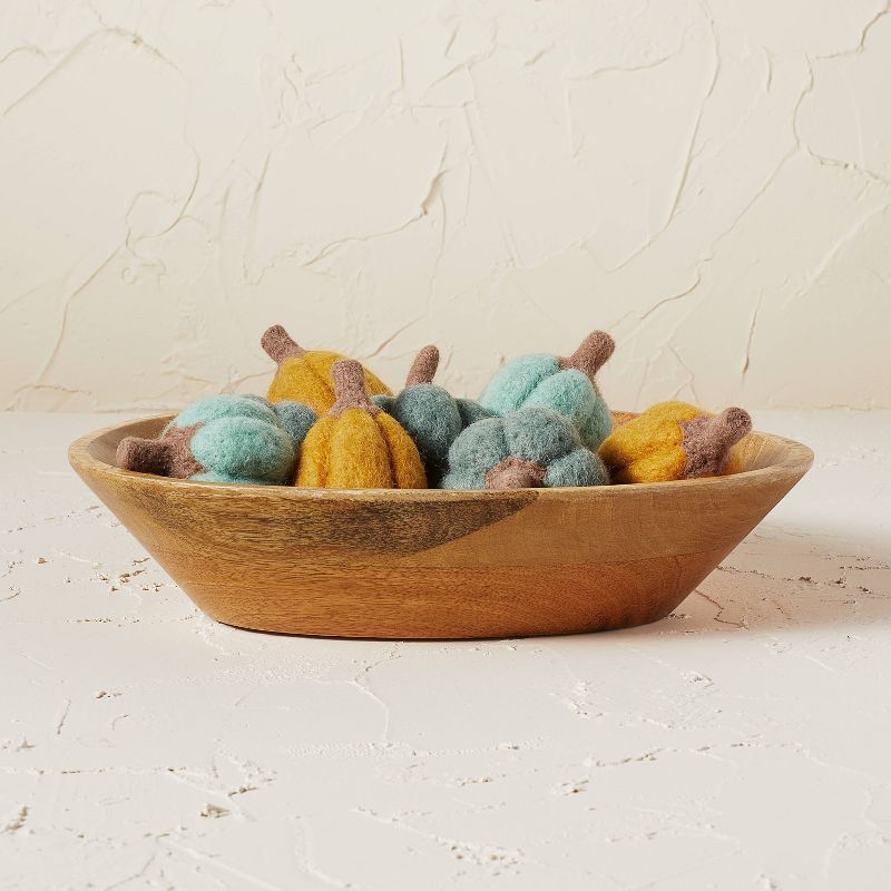 Felted Pumpkin Vase and Bowl Filler Green/Yellow - Opalhouse&#8482; designed with Jungalow&#8482;, 1 of 7