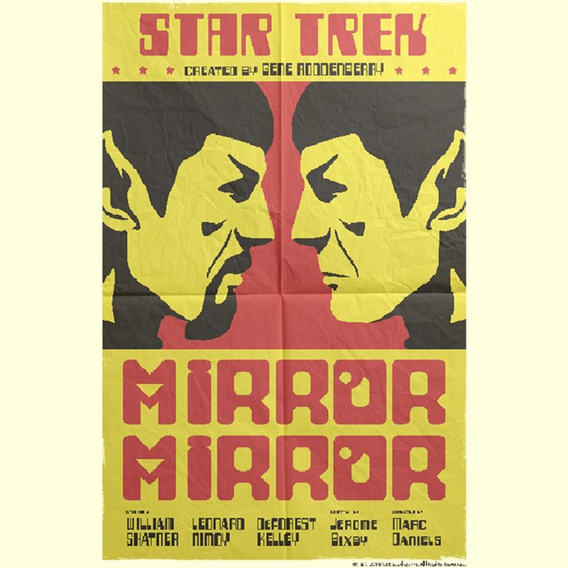 Men's Star Trek: The Original Series Mirror Mirror S2 Episode 4 Poster T-Shirt, 2 of 5