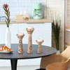 Mela Artisans Floral Vine Candleholders in Natural Over Grey, Set of 3 - 3 of 4