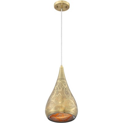 Antique Brass Moroccan Mini Pendant Light