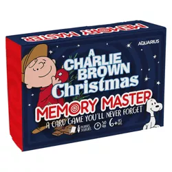 Aquarius Puzzles Peanuts Charlie Brown Christmas Memory Master Card Game