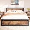 Garvee full Size Bed Frame Platform, Industrial full Bedframe with Wooden Headboard No Box Spring Needed, 14 inch Easy Assemble Noise Free Bed Base - 3 of 4