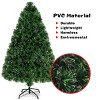 Costway Pre-Lit Fiber Optic Artificial PVC Christmas Tree Metal 4Ft - 4 of 4