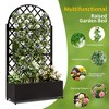 ORRD Round Metal Planter Box w/Trellis & Wheels - Raised Garden Bed for Climbing Plants, Vegetables, Vines - Privacy Screen Included - 2 of 4