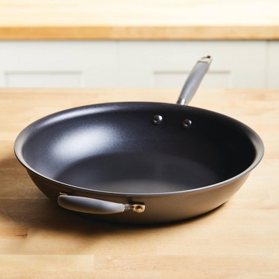 Moonstone Aluminum Nonstick Fry Pan with Helper Handle, 14.5 inch