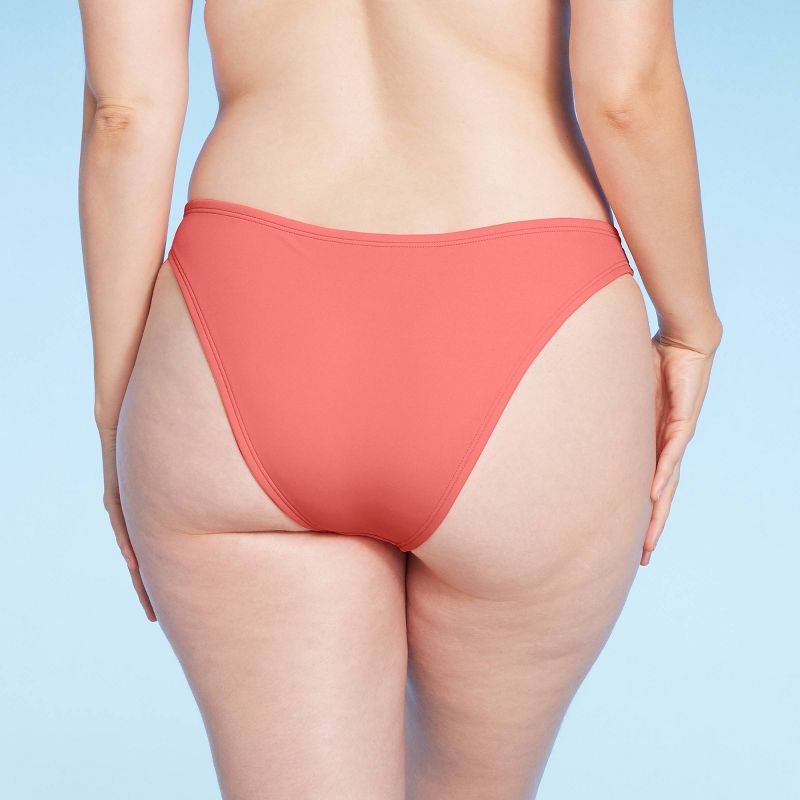Women's High Leg Extra Cheeky Bikini Bottom - Shade & Shore™ Pink, 6 of 7