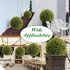 Coucheta Topiary Ball 2 Pcs, Artificial Boxwood Topiary Balls Garden Spheres Decorative Balls for Outdoor Patio Garden and Indoor, Wedding Decoration - 4 of 4