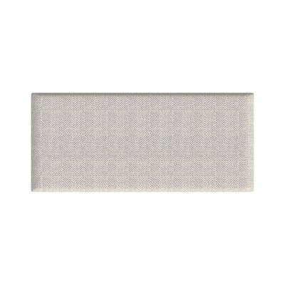 Cream Chevron Upholstered Storage Bench with Wood Legs