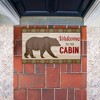 Stupell Industries Cabin Welcome with Rustic Bear Printed Outdoor Door Mat, design by Arrolynn Weiderhold, 18"x30" - 4 of 4
