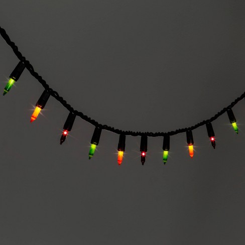 halloween green string lights