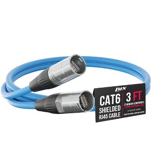 LyxPro Shielded CAT6 Ethercon Cable, Male to Male, Pro Audio & Lighting RJ45 Cable - 1 of 4