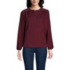 Lands' End Women's Pinwale Cord Smocked Popover Shirt - 3 of 3