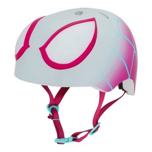 Spider-Man Marvel Ghost Spider Cycling Girls' Hero Multi-Sport Helmet - Pink/White - 1 of 4