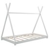 Twin Size House Platform Bed with Triangle tructure-ModernLuxe - 4 of 4