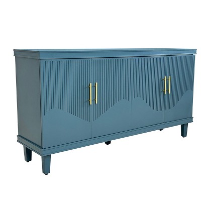 NicBex 59.84 Inch Modern 4-Door Storage Cabinet with Adjustable Shelves for Kitchen,Living Room and Entryway