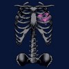 Boy's Lost Gods Halloween Skeleton Rib Cage Heart T-Shirt - image 2 of 4