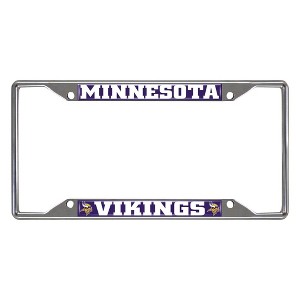 NFL Minnesota Vikings Stainless Steel License Plate Frame - 1 of 3