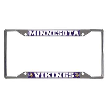 NFL Minnesota Vikings Stainless Steel License Plate Frame