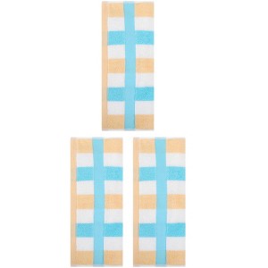 REGALWOVEN 3 Pack Striped Cotton Bathroom Decorative Hand Towels 13" x 29" - 1 of 4