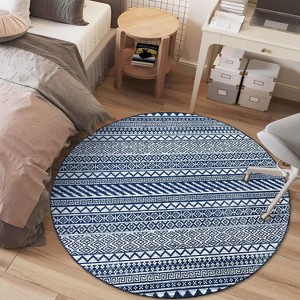 Rug Washable Rugs Non-Slip Floor Carpet Low Pile Non-Shedding Modern Office Rug Neutral Indoor Carpets Nursery Dinning Room Office - 1 of 4