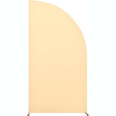 GAOMON Half Moon Arch Cover Backdrop Wedding Arch Backdrop Stand Cover Fitting Backdrop Arch Cover