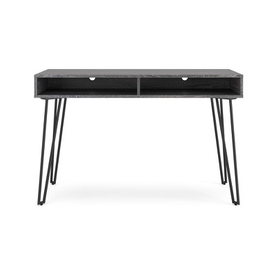 Strumford 48" Charcoal Gray Wood Home Office Desk