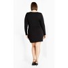 Women's Plus Size Kasey Dress - black | CITY CHIC - image 4 of 4