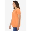 Woman Within Plus Size Perfect Short-Sleeve Shirred U-Neck Tunic - 4 of 4