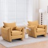 Aukfa Accent Chairs, Oversized Armchair with Side Pockets, Mid Century Modern Reading Chair, Ergonomic Comfy Sofa Chair for Office, Apartment - 3 of 4
