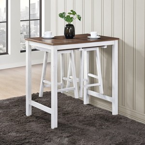 DOMETOUR 3 Pieces Counter Set Hanging Stool Easy To Clean For Small Space - 1 of 4