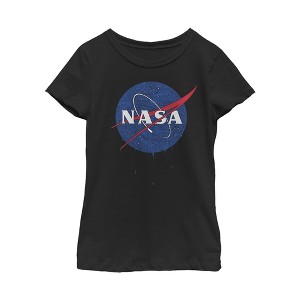 Girl's NASA Galactic Swirl Logo T-Shirt - 1 of 3