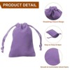Unique Bargains Velvet Reusable Soft Jewelry Headphone Candy Drawstring Gift Bags 20 Pcs - 4 of 4
