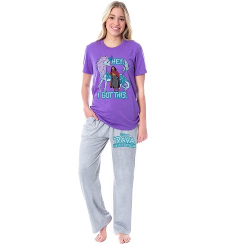 Disney Raya And The Last Dragon Womens Hey I Got This Sleep Pajama Set Small Multicoloured