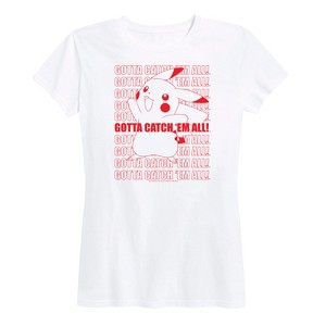 Women's - Pokémon - Pikachu Gotta Catch 'Em All! Short Sleeve Graphic T-Shirt - 1 of 4