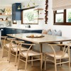 Yaheetech Set of 4 Weave Dining Chairs with Y-shaped Backrest and Solid Metal Frame - 2 of 4