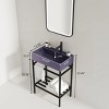 Bathroom Floor Cabinet,Bathroom Vanity With Ceramic Basin And Open Metal Leg And Storage Shelf,Freestanding Bathroom Furniture-Cuddlewood - 4 of 4