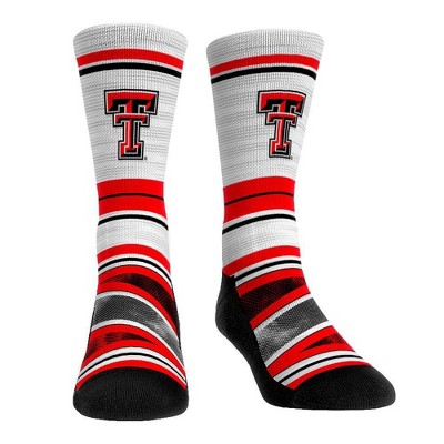 NCAA Texas Tech Red Raiders Adult Long Distance Crew Socks - L/XL