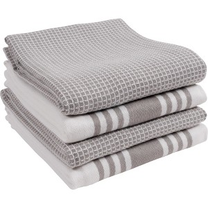 KAF Home Madison Set of 4 Absorbent, Durable and Soft Kitchen Towels |- 18" x 28" - 1 of 4