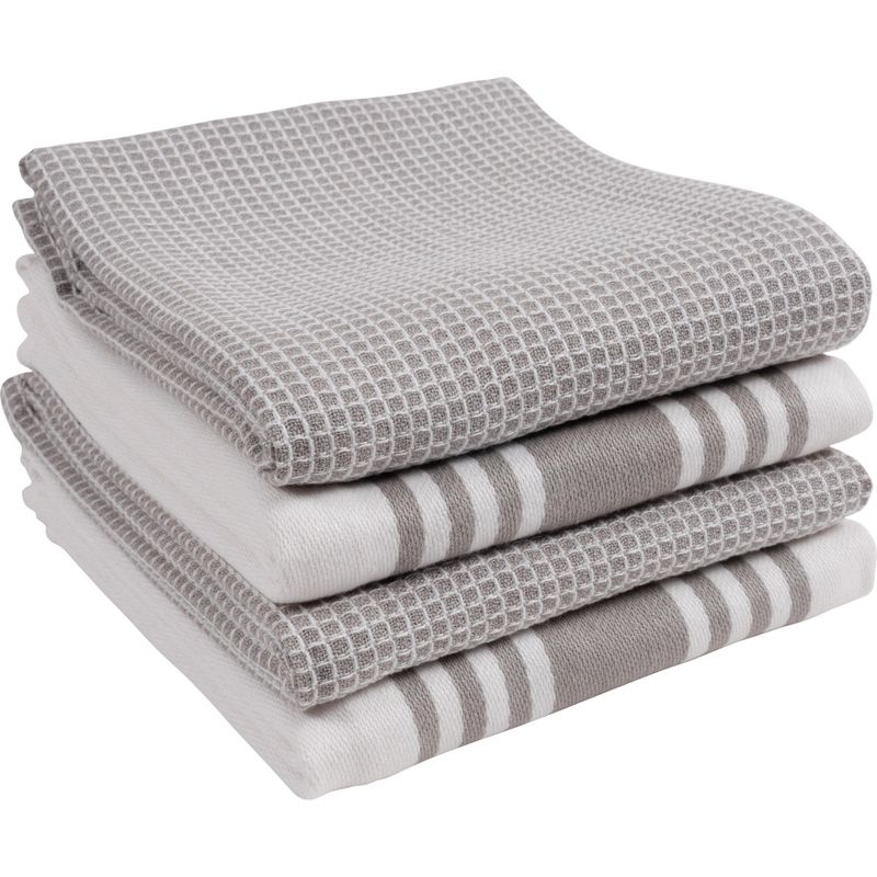 KAF Home Madison Waffle Set of 4 Absorbent, Durable and Soft Kitchen Towels | Perfect for Kitchen Messes and Drying Dishes, 18 x 28, 1 of 7