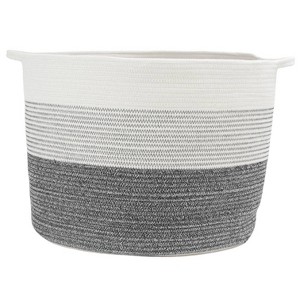 HLD Global XXL Coiled Rope Tapered Basket Black - 1 of 4