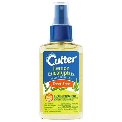 4 Fl Oz Lemon Eucalyptus Insect Repellent Pump Spray - Cutter : Target