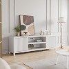 Fluted TV Stand for 80 Inch, Modern Entertainment Center with Storage - 4 of 4