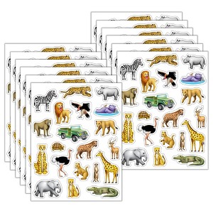 Teacher Created Resources® Safari Stickers, 120 Per Pack, 12 Packs - 1 of 4