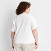 Women's Short Sleeve Je T'aime Graphic T-Shirt - Future Collective White - 2 of 3